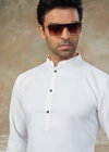 White Color Plain Cotton Kurta With Pajama Suppliers In India